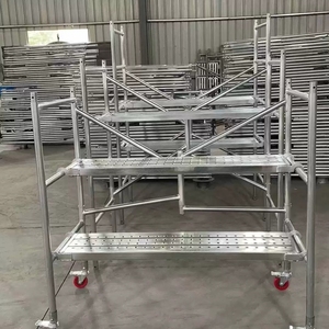 Chất Lượng Cao 3-6M Xây Dựng Xây Dựng Nhiệm Vụ Nặng Nề Nhôm Bánh Xe Thép Di Động Giàn Giáo Cho Xây Dựng - Product Image 6