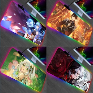 <span class=keywords><strong>Genshin</strong></span> <span class=keywords><strong>impact</strong></span> Klee Kamisato GB แผ่นรองเมาส์สำหรับเล่นเกมพีซีแผ่นรองเมาส์ LED เรืองแสงแผ่นรองเมาส์ยางสำหรับเล่นเกมคอมพิวเตอร์ mausepad อะนิเมะอนุพันธ์ - Product Image 2