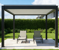 Pergola en aluminium de haute qualité sur mesure, imperméable, pour jardin extérieur, patio, avec installation simple