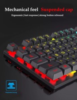Combo de Teclado Mecánico para Juegos FV-Q809 LED y Ratón con Auriculares y Alfombrilla de Ratón, Juego de Cuatro Piezas, Resistente al Agua