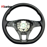 Volante de Cuero Personalizado Estilo Racing para Amarok, Aerteon, Atlas, Caddy, Accesorios Interiores de Auto, Cuero Italiano y Gamuza