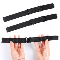 Bande Élastique Ajustable en Sangle de Nylon Noir Leeons avec Logo Personnalisé pour la Fabrication de Perruques