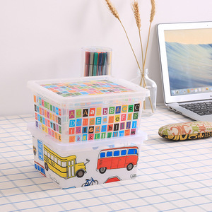 Toys Organizer Storage <b>Box</b> Rectangle Covered Cartoon Pattern 5010 - Product Image 2