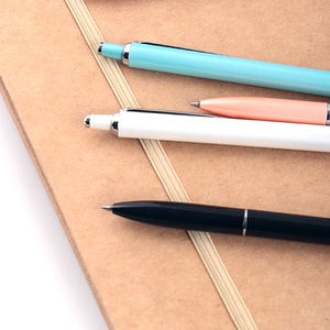 Stylos à bille rétractables en métal de haute qualité, colorés et populaires, avec logo personnalisé - Product Image 2