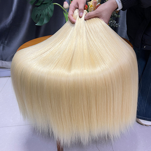 Extensions de cheveux humains Funmi vierges bruts, lisses comme des baguettes, doublement étirés, <span class=keywords><strong>blond</strong></span> 613, provenant d'un seul donneur, en gros, par lot - Product Image 4