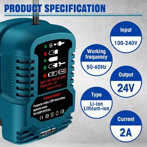 Mini Cargador Rápido para <span class=keywords><strong>Batería</strong></span> Kobalt de 24V, Compatible con Baterías de Litio Kobalt de 24 Voltios KB624-03 KB524-03 KB424-03 - Product Image 4