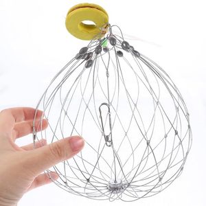 Gabbia per la Cattura di Granchi Definitiva con Rete da Pesca, Combo Portatile in Acciaio Inox per Lago, Fiume, Mare, Torrente, Pieghevole con Caratteristiche Morbide - Product Image 2