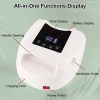 Machine à manucure professionnelle 98W, lampe UV LED rechargeable sans fil, sécheuse à ongles pour vernis gel, pour salon de beauté