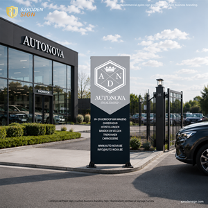 Pylône d'orientation lumineux en aluminium personnalisé avec logo unique pour centre commercial – Fabricant OEM - Product Image 1