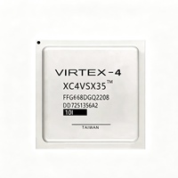 Chip FPGA Xilinx Virtex-4 XC4VSX35-10FFG668I FFG668 de Montaje Superficial para Procesamiento de Señales Digitales, Circuito Integrado