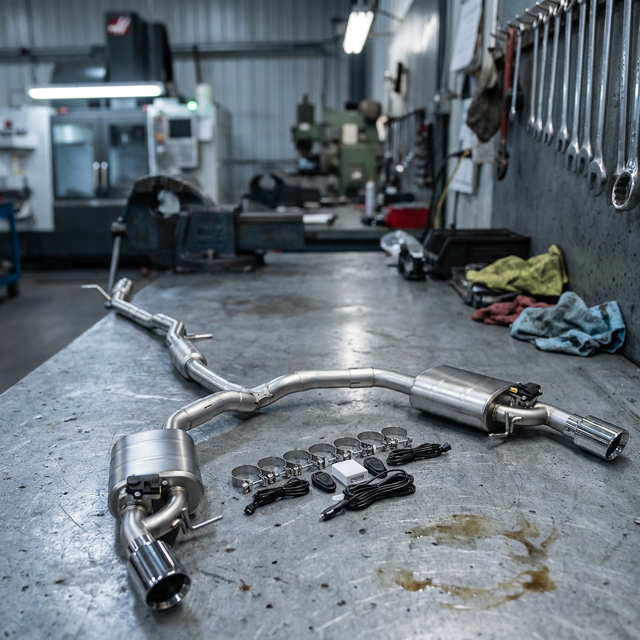 For Audi A4/A5 B9, A6 C8, Q5 FY, VW Arteon & Touareg 2.0T, Cat-back Electronic Valved Exhaust. Welcome Global Buyers to Inquire
