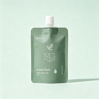 Sachet Doypack Rechargeable pour Crème Visage et Masque Facial, Emballage Liquide Cosmétique pour Soins de la Peau, avec Bec Verseur, Logo Personnalisé, Anti-UV