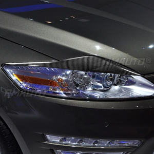 2 Piezas de Cubiertas Decorativas para Faros Delanteros de Fibra de Carbono para Ford Mondeo MK4 2007 2008 2009 2010 2011 2012 2013 - Product Image 4