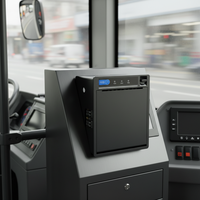Printer Thermal Mikro Cashino EP-382C 80mm dengan USB, Printer Kios Terpasang Panel 3 inci, Digunakan dalam Sistem Pembayaran Tiket Bus