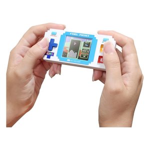 เครื่องเล่นเกมพกพาพิกเซล พ็อกเก็ต เททริส 10 เกมส์ สีขาว รุ่นพื้นฐานของมาย อาร์เคด - Product Image 3