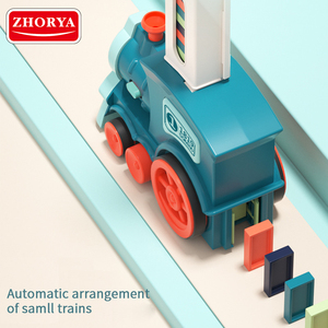 Zhorya Development <strong>Train</strong> Toys Colored <strong>Dominoes</strong> Musical Automatic <strong>Domino</strong> <strong>Train</strong> Toy Set for Kids - Product Image 2