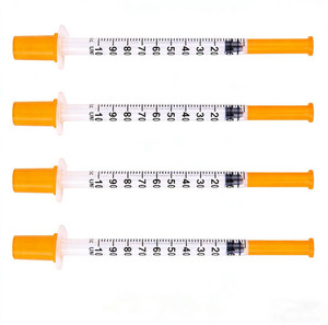Afalite Jeringas <span class=keywords><strong>de</strong></span> <span class=keywords><strong>Insulina</strong></span> <span class=keywords><strong>de</strong></span> Plástico Desechables Estériles con Aguja <span class=keywords><strong>de</strong></span> Seguridad Indolora, Punta Luer Slip 31G*8mm/4mm, <span class=keywords><strong>100</strong></span> <span class=keywords><strong>Unidades</strong></span>, 0.3-1ml, para Animales - Product Image 3
