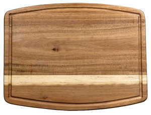 Tabla de cortar de madera de acacia de 12x10 pulgadas con ranura para jugo, tabla de charcutería de madera, espacios en blanco de grabado láser - Product Image 5