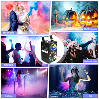 Machine à fumée LED RGB 3-en-1 700W Magic Ball avec télécommande DMX 6 canaux, portée de 50m et fumée en 22 secondes pour DJ/Bar/Club/Fête