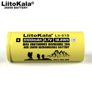 <span class=keywords><strong>Lii</strong></span>-51S <span class=keywords><strong>liitokala</strong></span> ของแท้20A 5100mA 3.7V 26650แบตเตอรี่แบบชาร์จไฟได้แบตเตอรี่พลังงานสูงสำหรับก้อนแบตเตอรี่ - Product Image 4