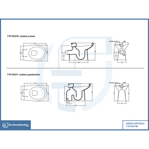 Confort 40 Linpha WC/Bidet a pavimento con dispenser in plastica ABS facile da usare, spruzzatore Shattaf per WC o bagno - Product Image 2