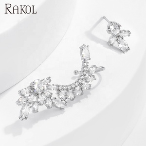 RAKOL EP2540 <span class=keywords><strong>orecchini</strong></span> <span class=keywords><strong>asimmetrici</strong></span> con zircone cubico 2025 placcato <span class=keywords><strong>argento</strong></span> popolare <span class=keywords><strong>orecchini</strong></span> gioielli per le donne - Product Image 5