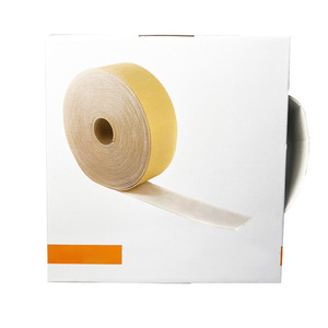 Rouleau de ponçage industriel jaune en éponge pour le ponçage à sec des surfaces métalliques courbes, l'élimination de la rouille, le décapage de la peinture et le débavurage - Product Image 3