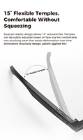 Lunettes Intelligentes M02S avec Caméra HD 800W, Technologie de Photographie, Enregistrement Vidéo, Traduction, Musique, Appels Téléphoniques, Lunettes IA M02