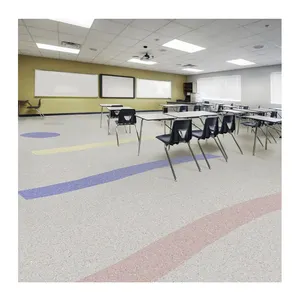 Lg/lx Hausys 공급 바닥 판자 pvc 바닥 롤 비닐 롤 무료 샘플 플라스틱 pvc 바닥 대리석 간단한 색상 LX 실내
