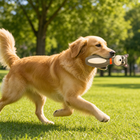 Jouet à mâcher couineur moderne en latex naturel pour chien, mignon, en forme de quilles de bowling, souple, pour la dentition des chiens de petite à moyenne taille