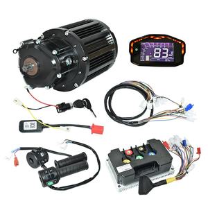 Kit de Motorisation Centrale Électrique Robuste QS138 90H V3 4000W avec Moteur PMSM, Boîte de Vitesses 1:2.35 et Arbre Cannelé pour Conversion de Moto Électrique - Product Image 1