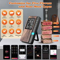 Thermomètre de cuisson sans fil Bluetooth à double sonde, moniteur de température numérique intelligent pour barbecue, viande et aliments, IP67