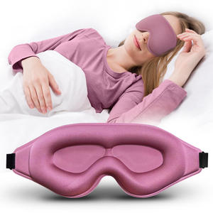 HZL 3D <span class=keywords><strong>Eye</strong></span> Mask Sleep Blindfold Block Out Respirável Soft Sleep Ice Silk Eyemask para Homem Mulheres Dormindo Viagem - Product Image 1
