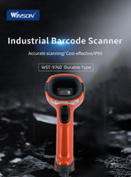 Lecteur de codes-barres sans fil Bluetooth 3-en-1 étanche IP65, lecteur de codes-barres 1D 2D QR industriel pour ordinateur portable