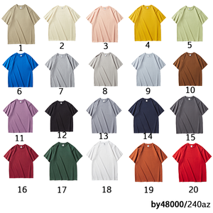 Camiseta de Algodón de Alta Calidad de 240 g/m², Estilo Urbano, Hombros Caídos, Personalizable con Logotipo, para Hombre - Product Image 5