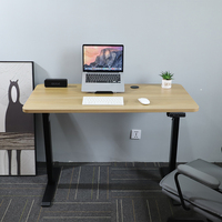 Bureau de travail ergonomique motorisé, réglable en hauteur, électrique, assis-debout, moteur simple