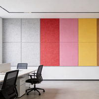 Panneau acoustique en fibre de polyester PET, isolation phonique haute densité, panneau mural rectangulaire en feutre, design moderne, salon, chambre à coucher