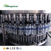 Mingstar prix usine complète automatique mini petite entreprise bouteille eau lavage embouteillage et capsulage machine