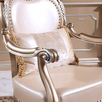 Canapé classique baroque français de luxe européen en bois massif chaise de loisirs en cuir pour salon ou hôtel meubles de maison