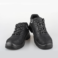 Chaussures de sécurité industrielles S3 en cuir de vache à embout en acier pour hommes