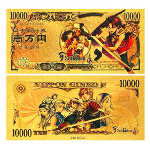 Set de Billetes Conmemorativos con Temática de Héroes de RPG Clásicos, Recubiertos en Oro de 24K, Resistentes al Agua, en PVC, para Juegos de Cartas, Arte, Regalo para Fans - Product Image 2