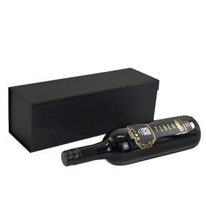 Custom <b>Black</b> Wine Gift <b>Box</b> with UV Coating Sponge Lining High End Cardboard Packaging Custom Sizes & Trusted Supplier - Product Image 2