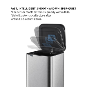 <span class=keywords><strong>Cubo</strong></span> de <span class=keywords><strong>basura</strong></span> de cocina con Sensor automático de 30L con tapa, <span class=keywords><strong>cubo</strong></span> de <span class=keywords><strong>basura</strong></span> antihuellas dactilares de acero inoxidable para el hogar y la Oficina, producto de Metal inteligente - Product Image 3