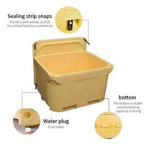 1000QT grand Rectangle isolé fruits de mer élevage traitement transport conteneur de stockage vente chaude pêche chasse réservoir isolé poisson baignoire - Product Image 3