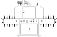 Nouvelle machine à polymériser à la lumière UV à double usage Imprimante d'écran Séchage de bouteilles en plastique plat-Machine de séchage de lampe à LED UV d'impression d'écran