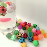Balles rebondissantes, balles flottantes, balles élastiques, balles sauteuses pour enfants, compatibles avec les distributeurs automatiques arc-en-ciel, parcs d'attractions