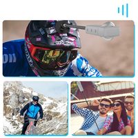 Perche à selfie 3-en-1 en fibre de carbone avec support pour casque de moto, haute qualité, légère et résistante aux chocs pour Insta360