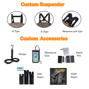 Tốt Nhất Bay Ngực <span class=keywords><strong>Waders</strong></span> Câu Cá Không Thấm Nước Khô Quần Thoáng Khí Zip-Front Săn Bắn Câu Cá <span class=keywords><strong>Waders</strong></span> Với Overlayed Túi - Product Image 5