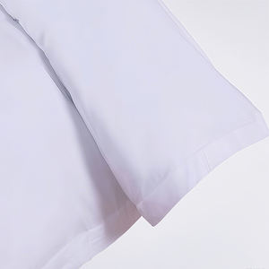 Set di biancheria da letto in cotone egiziano di lusso 4 pezzi in stile Hotel <span class=keywords><strong>copripiumino</strong></span> <span class=keywords><strong>copripiumino</strong></span> bianco Design semplice include borse piatte aderenti - Product Image 6