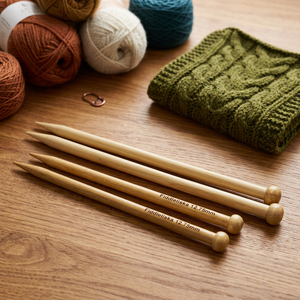 BA0002 Bamboo Straight <b>Knitting</b> <b>Needles</b> in Single and Double Point Type, Bamboo <b>Knitting</b> <b>Needle</b> Straight Single Pointed Sweater - Product Image 2